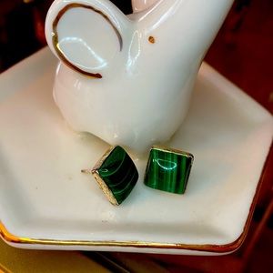 Malachite earrings